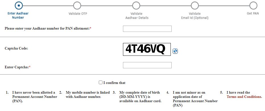 How to Apply E-Pan Card in Telugu