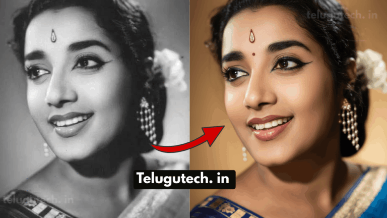 Old photo to new photo AI Telugu